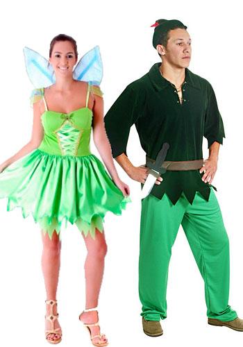 Casal Sininho e Peter Pan