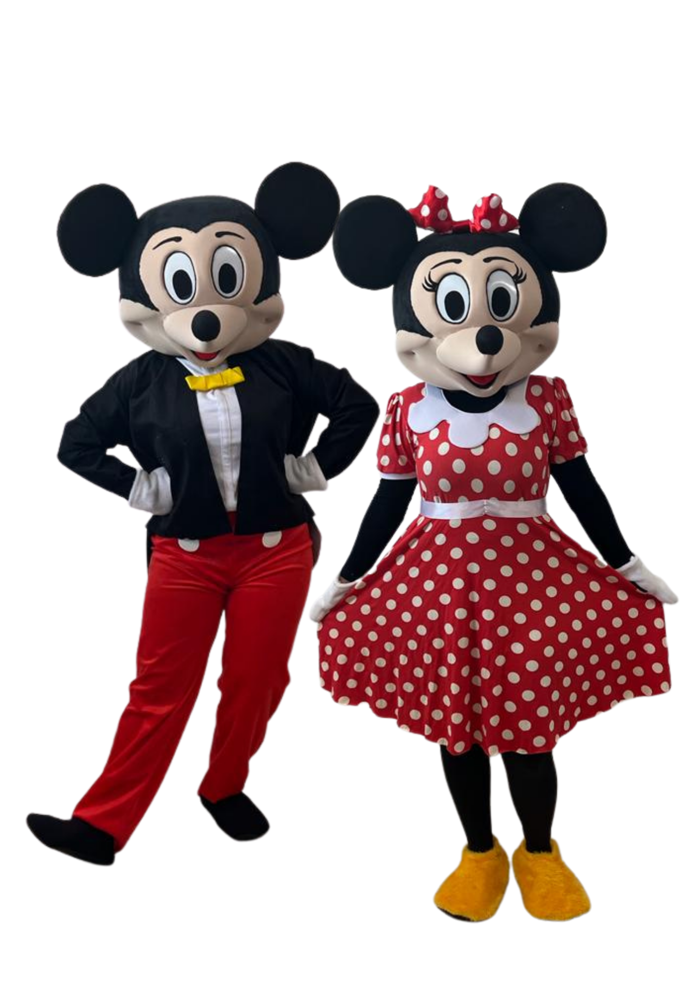 Casal Mickey e Minnie Mascote