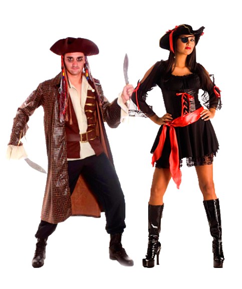 Fantasia de pirata casal  Halloween outfits, Couples costumes, Pirate  halloween costumes